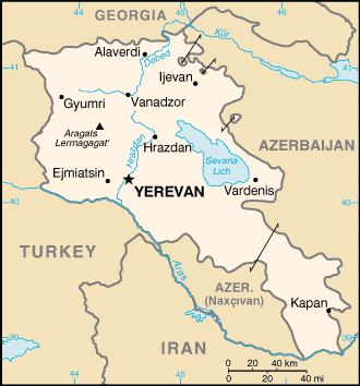 Mapa: Armenia