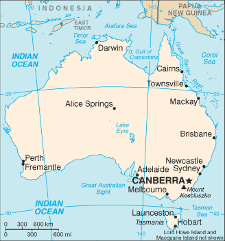 Mapa: Australia
