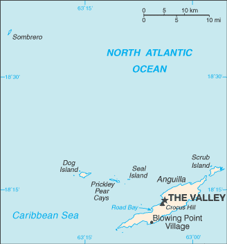 Mapa: Anguila