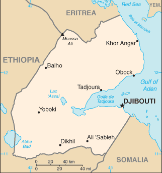 Mapa: Djibouti