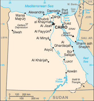 Mapa: Egipto