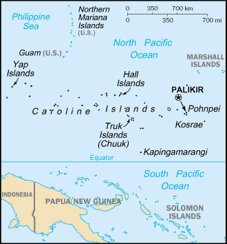 Mapa: Micronesia