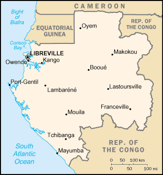 Mapa: Gabonesa