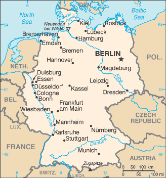 Mapa: Alemania