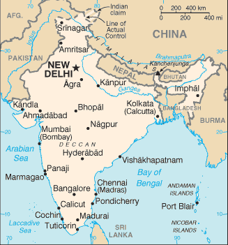 Mapa: India