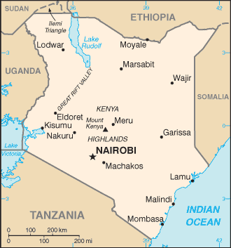 Mapa: Kenya