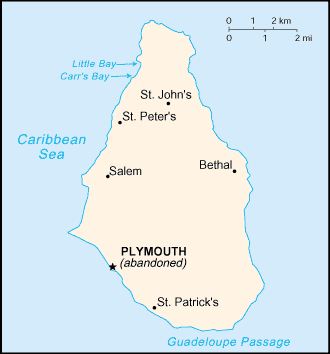 Mapa: Montserrat