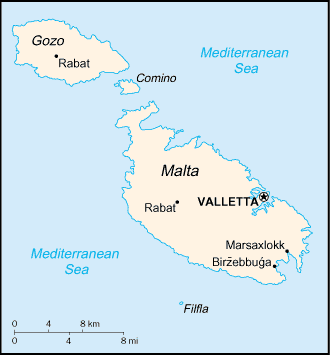 Mapa: Malta