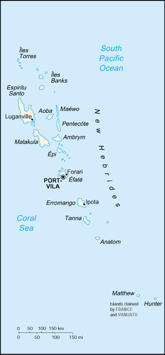 Mapa: Vanuatu