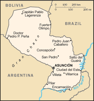 Mapa: Paraguay