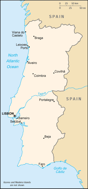 Mapa: Portugal