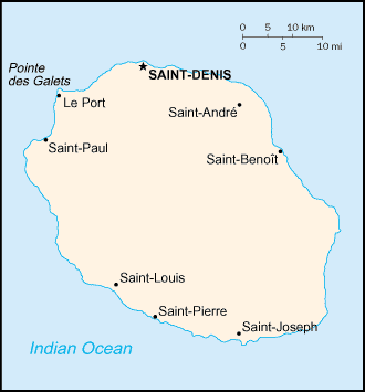 Mapa: Isla Reunión