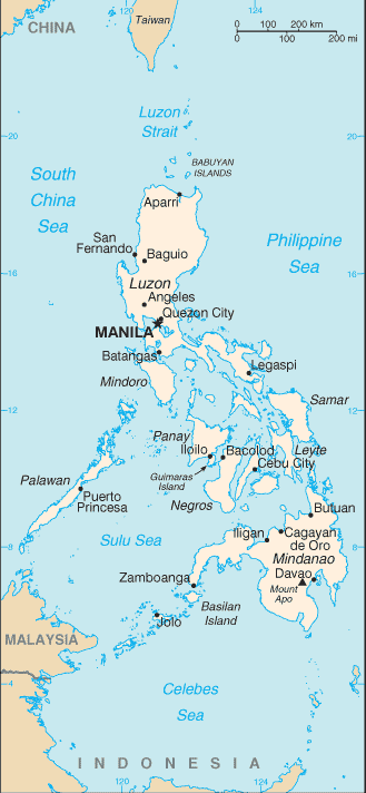 Mapa: Filipinas