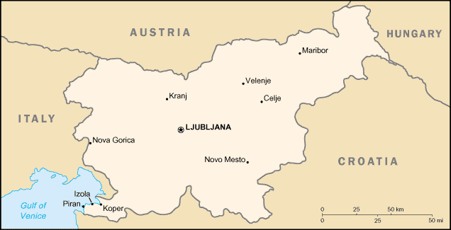 Mapa: Eslovenia