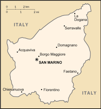 Mapa: San Marino