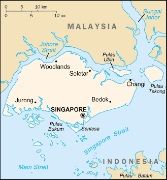 Mapa: Singapur