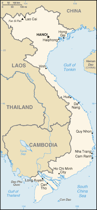 Mapa: Viet Nam